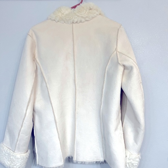 White Reversible Leather Jacket - Picture 2 of 5